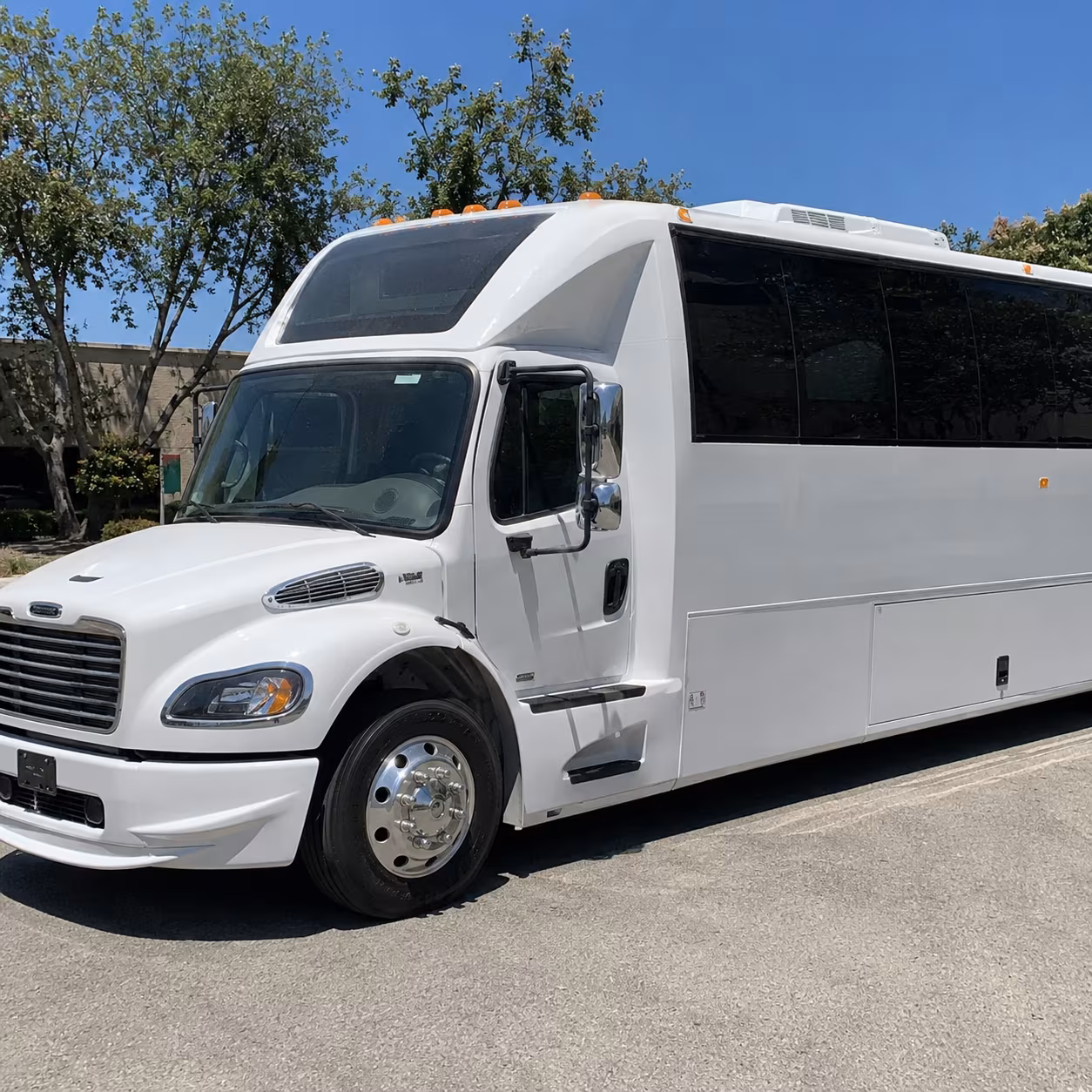Passenger seating aboard a Alexandria party bus rental