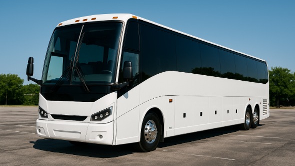 Exterior of Charter Bus Company Alexandria's 40 Passenger Charter Bus in Alexandria
