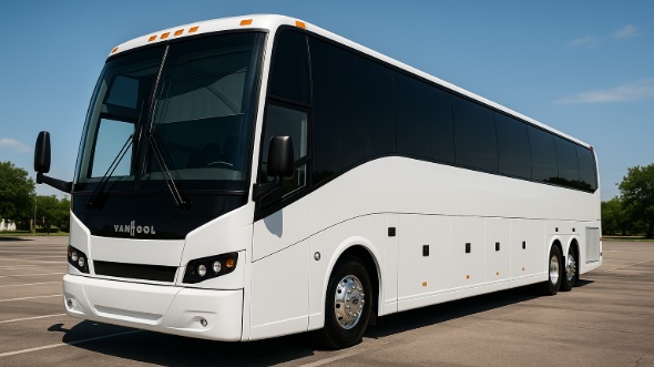 Exterior of Charter Bus Company Waldorf's 40 Passenger Party Bus in Waldorf