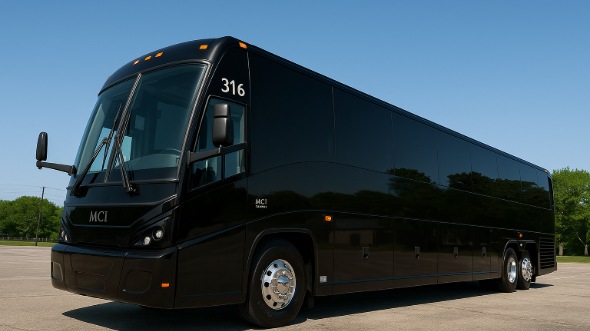 Exterior of Charter Bus Company Alexandria's 44 Passenger Charter Bus in Alexandria