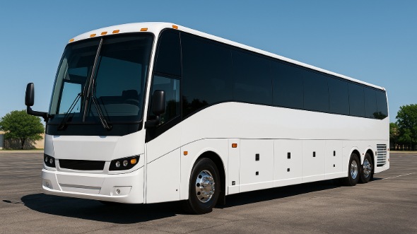 Exterior of Charter Bus Company Alexandria's 48 Passenger Charter Bus in Alexandria