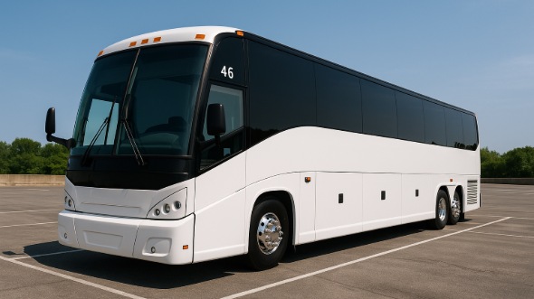 Exterior of Charter Bus Company Waldorf's 50 Passenger Party Bus in Waldorf
